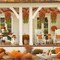 Artificial Fall Hanging Flower Baskets – Faux Mums for Outdoor Porch, Garden, Urn Fillers, and Seasonal Autumn Décor